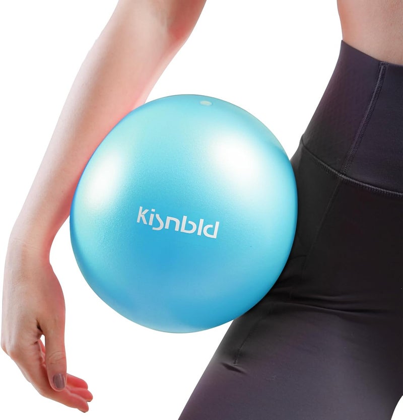 kisnbld Small Exercise Ball, 9 Inch Mini Pilates Ball, Anti Burst and Slip Resistant Mini Yoga Ball for Stability, Fitness, Physical Therapy, Stretching & Core Strength Workout at Home Gym & Office - Image 1